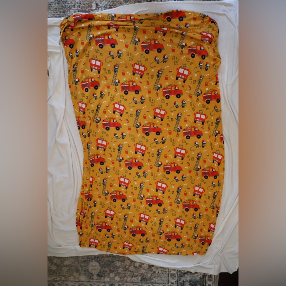 Little Sleepies Crib Sheet - Firetrucks